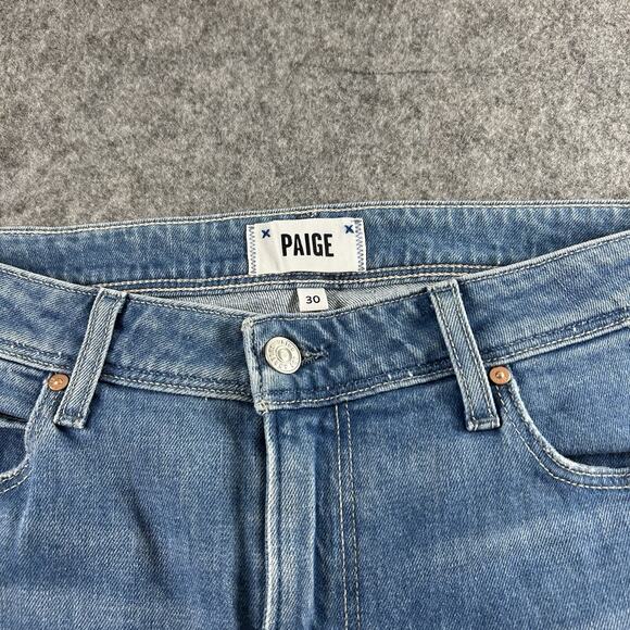 Paige Jeans Women’s 30 Colette Crop Flare Raw Hem Denim Boho Casual Retro - Picture 2 of 11